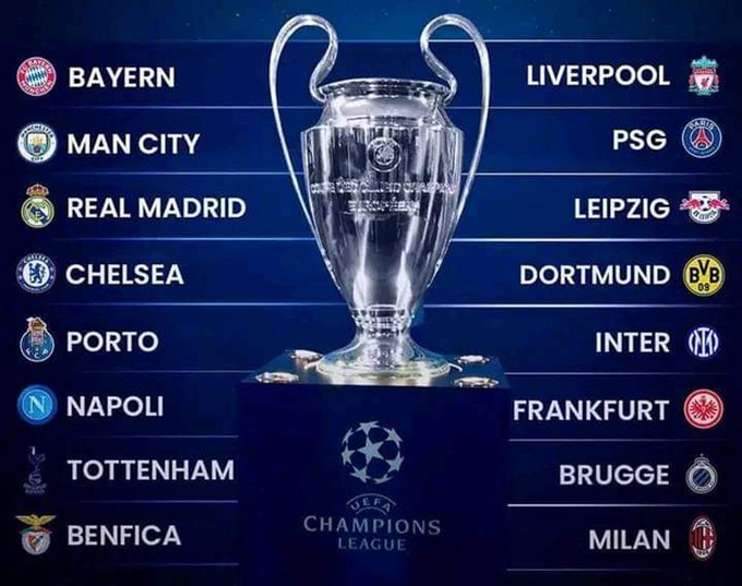 Bốc thăm vòng 1/8 Champions League: Đại gia lo sốt vó